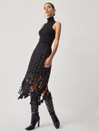 Ismay | Laser Cut Double Layered Skirt
