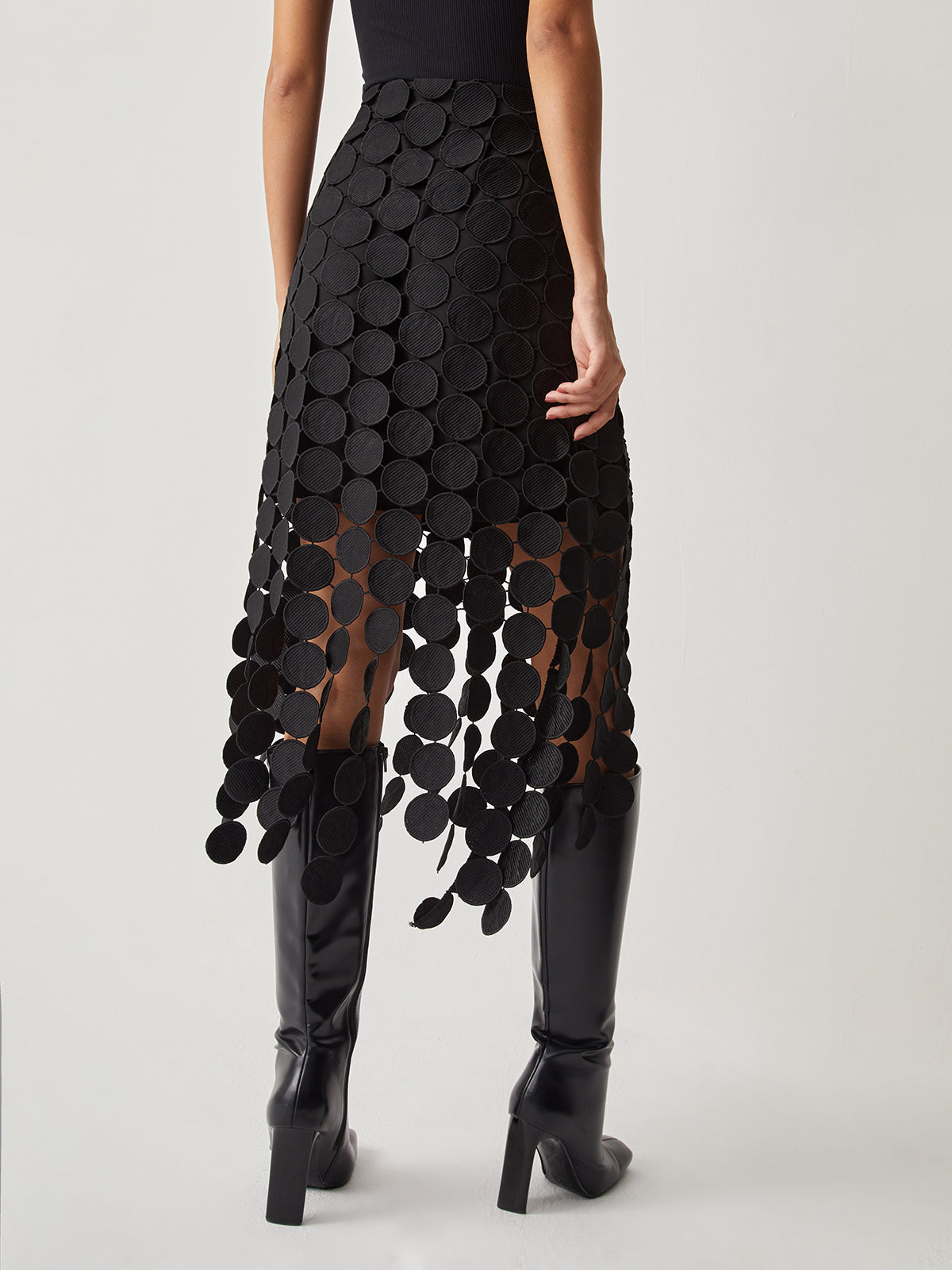 Ismay | Laser Cut Double Layered Skirt