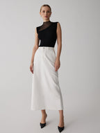 Clara | Sleeveless Mesh Patchwork Top