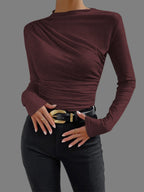 Liora | Ruched Shirt with Long Sleeves