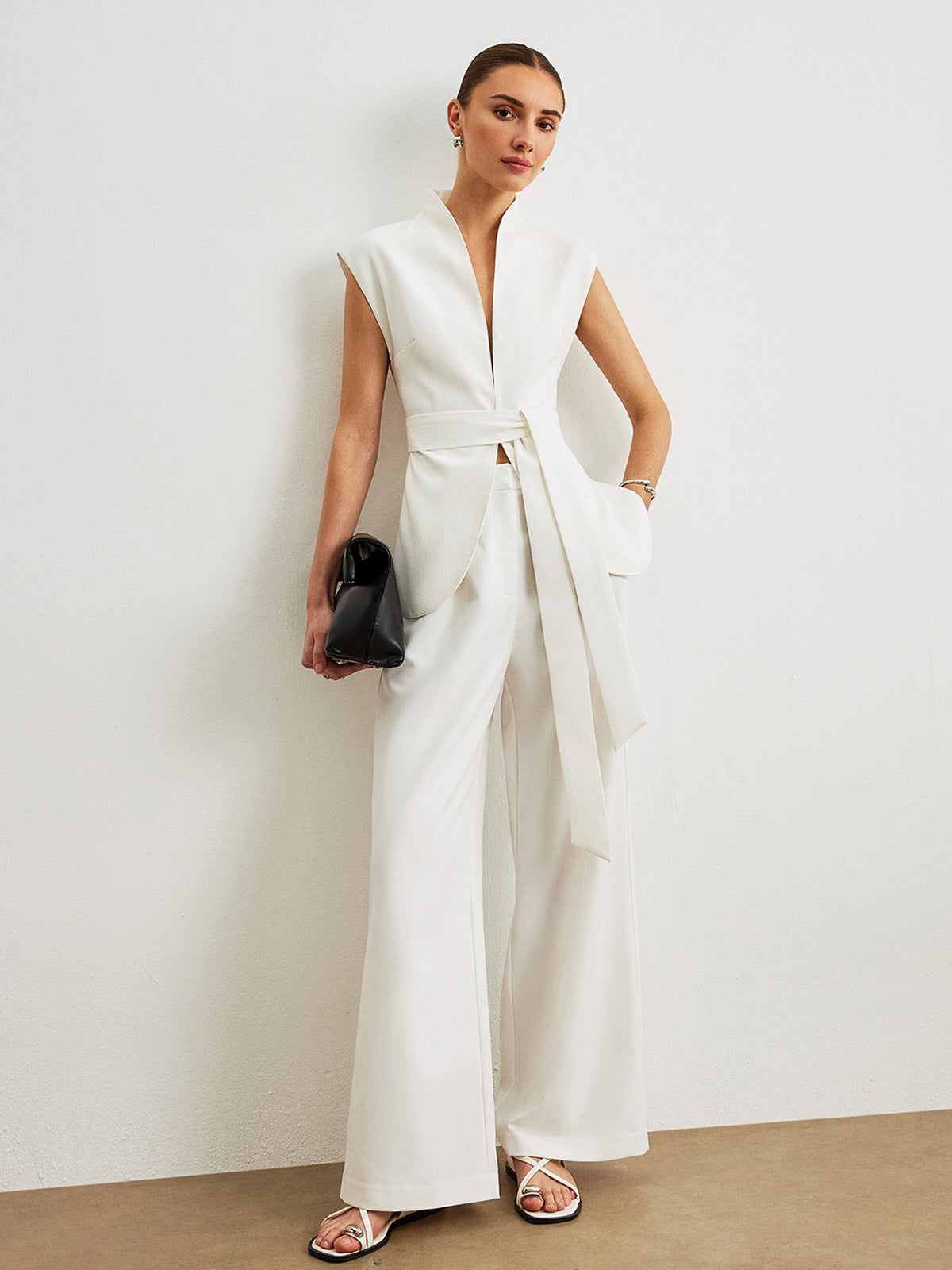 Mariel | Waist-Belted Peplum Top
