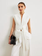 Mariel | Waist-Belted Peplum Top