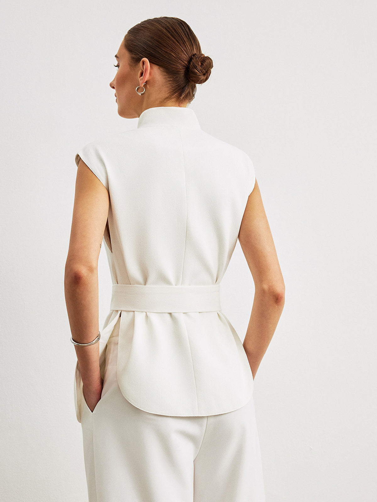 Mariel | Waist-Belted Peplum Top