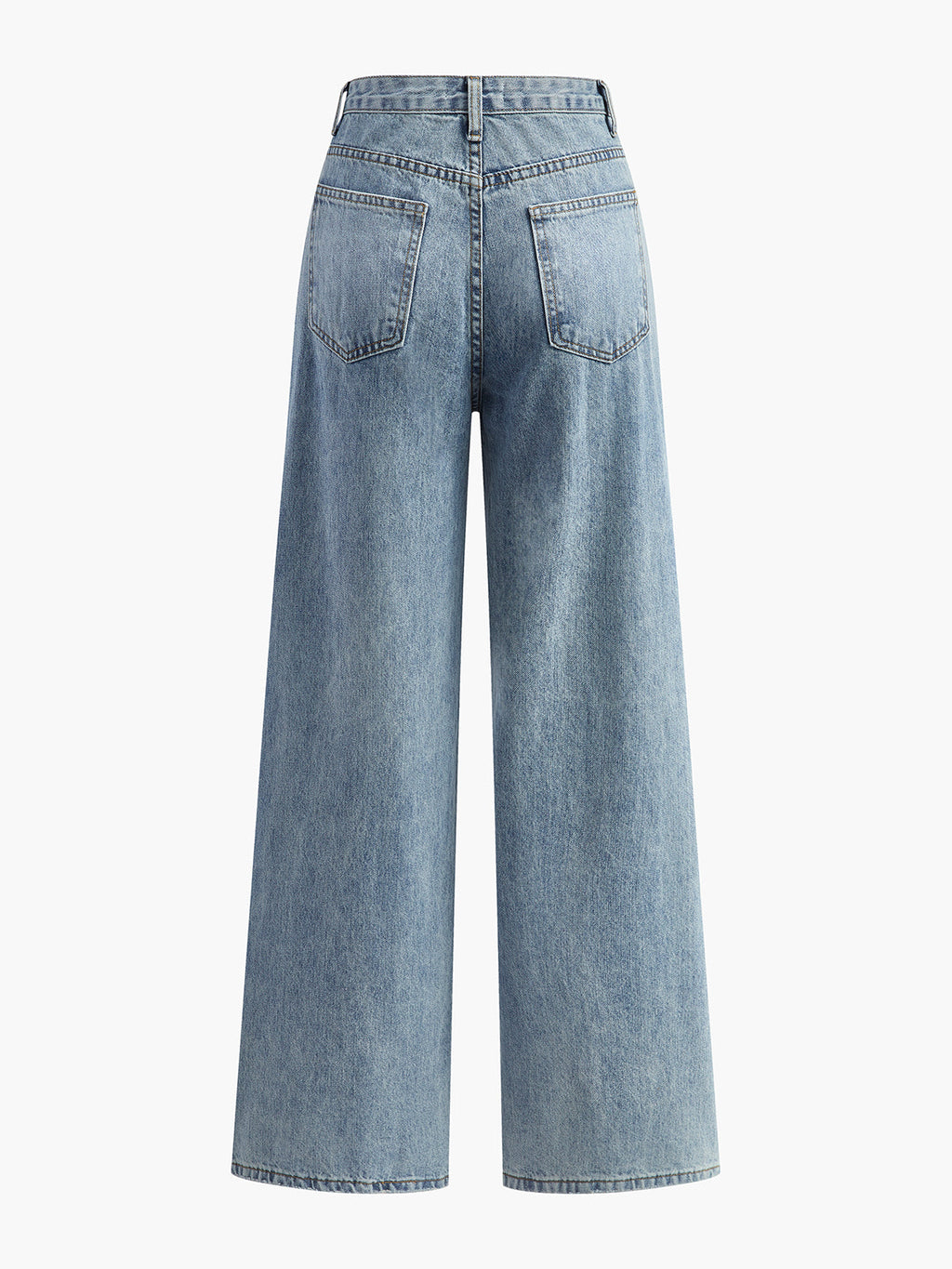 Iris | Asymmetric Waist Wide-Leg Jeans