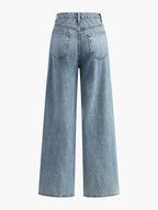 Iris | Asymmetric Waist Wide-Leg Jeans