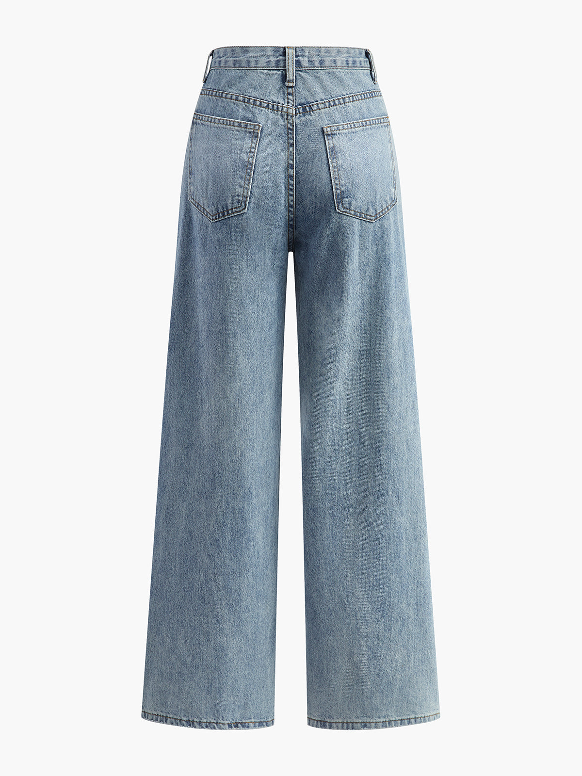 Iris | Asymmetric Waist Wide-Leg Jeans