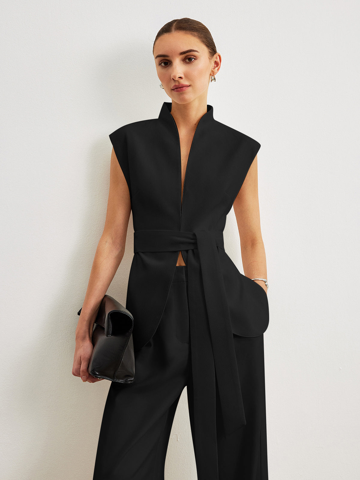 Mariel | Waist-Belted Peplum Top