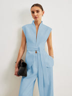 Mariel | Waist-Belted Peplum Top