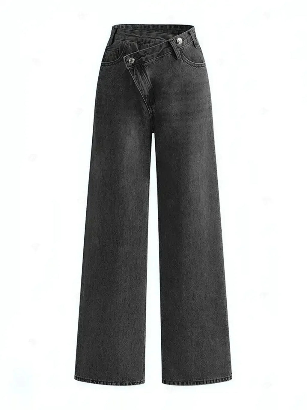Iris | Asymmetric Waist Wide-Leg Jeans