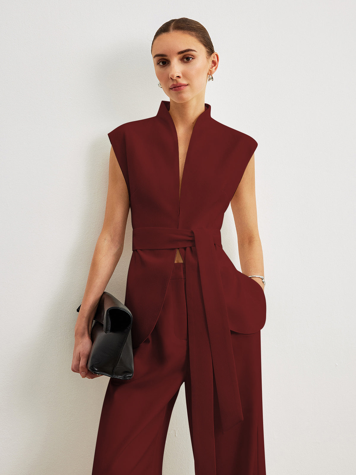 Mariel | Waist-Belted Peplum Top